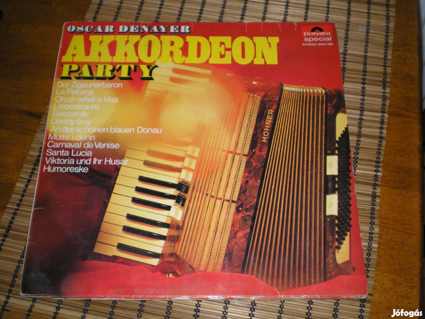 Oscar Denayer Akkordeon Party bakelit lemez LP