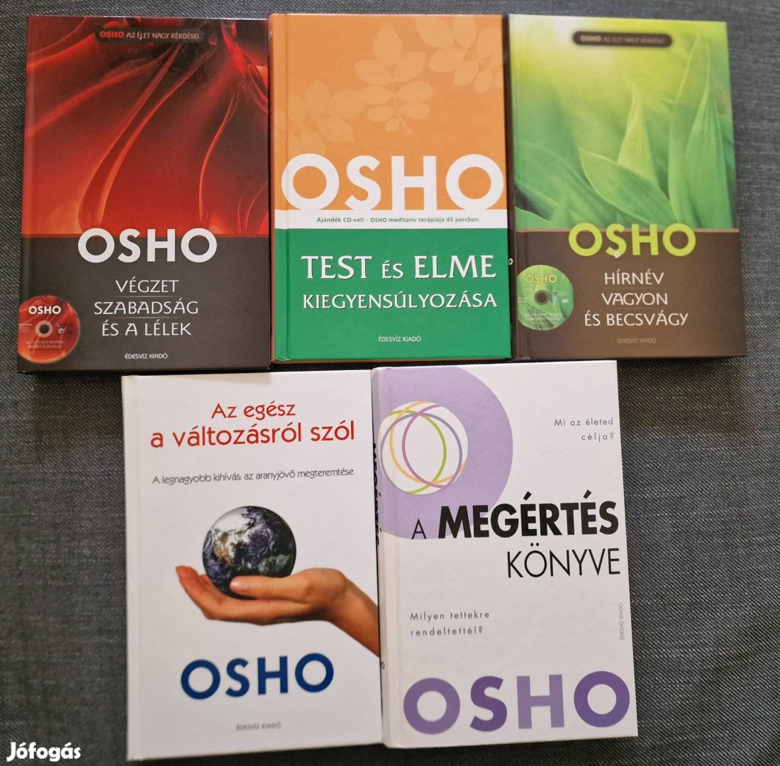 Osho könyvek (megértés, hírnév, változás, elme, lélek)