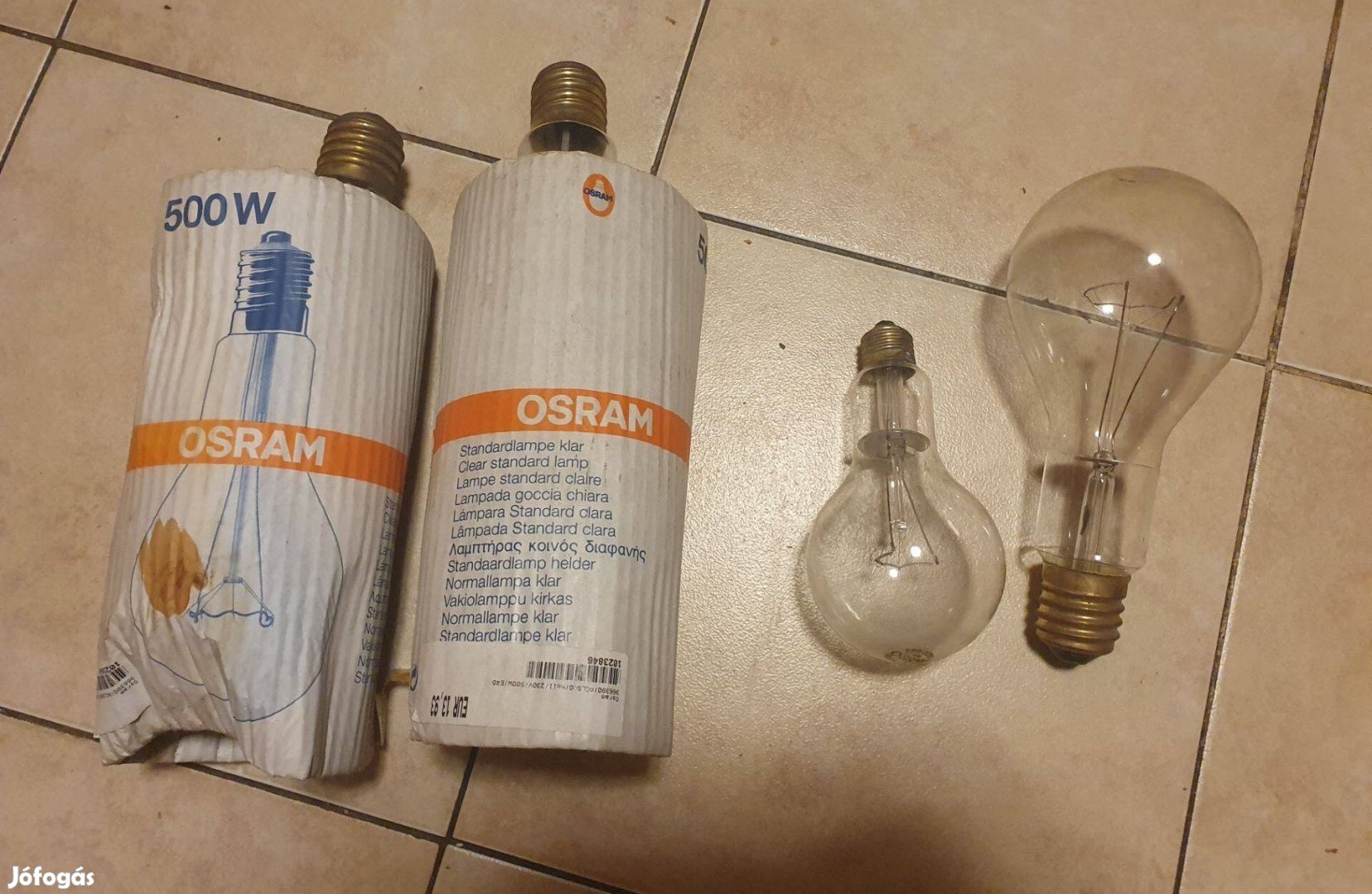 Osram 500W E40 és 300W E27 izzó nem Tungsram