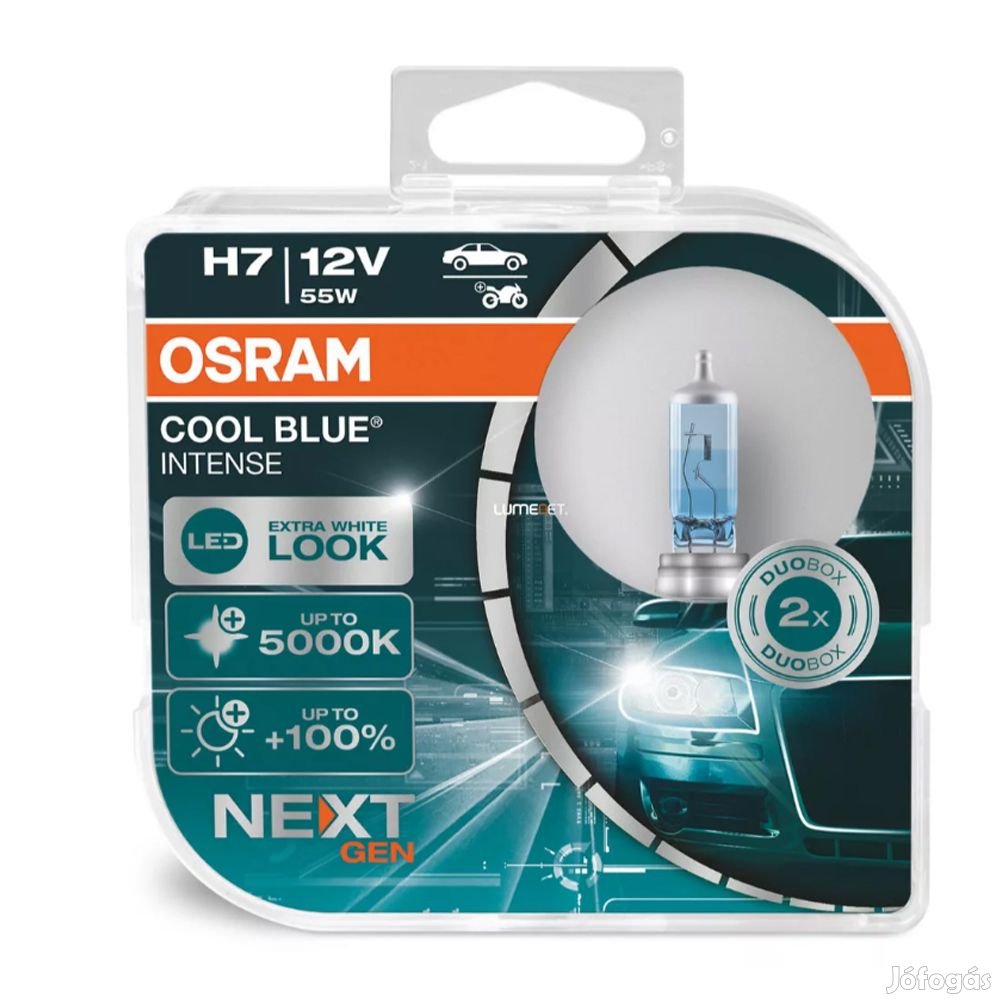 Osram Cool Blue Intense NextGen 5000K +100% H7 55w 2db