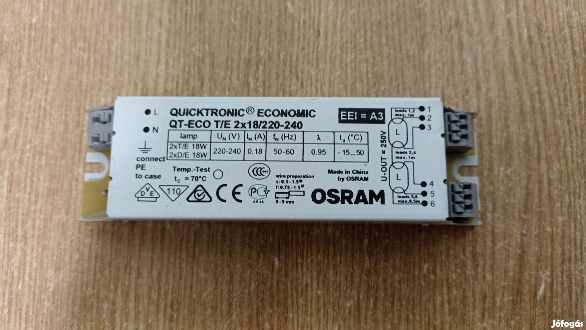 Osram Economic QT-Eco T/E 2x18 elektronikus előtétek