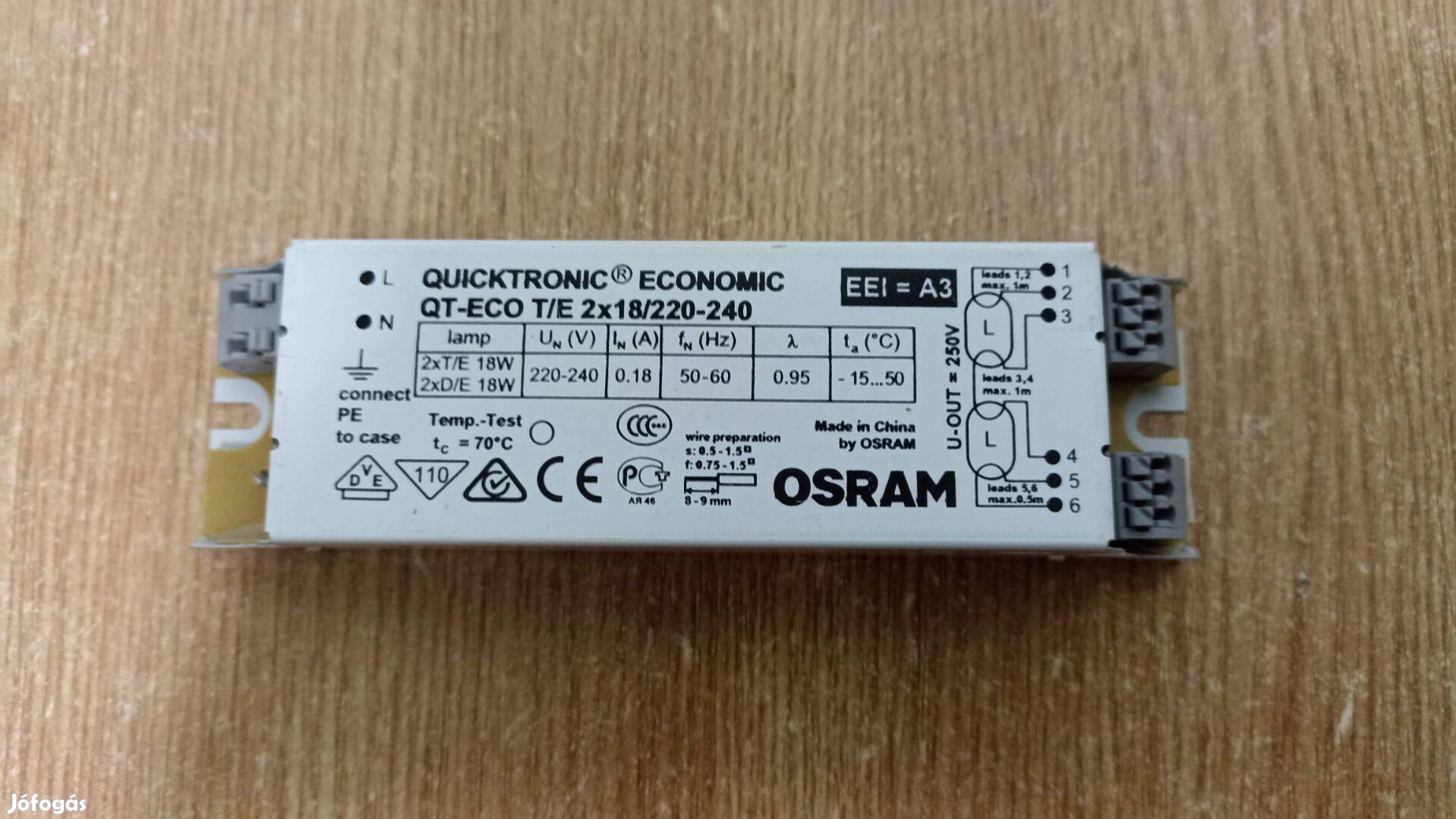 Osram Economic QT-Eco T/E 2x18 elektronikus előtétek