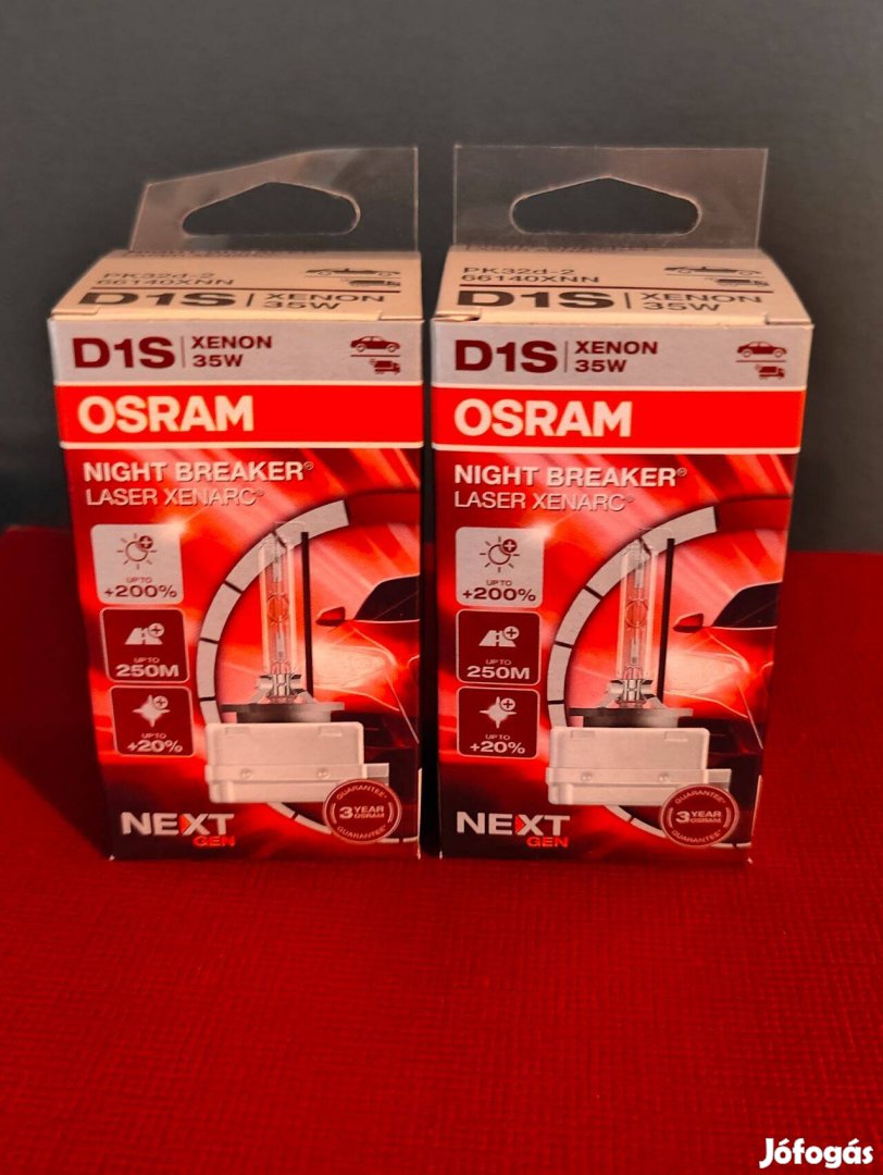 Osram Night Breaker Laser +200% D1S 35W (2 Darab Xenon Izzó)
