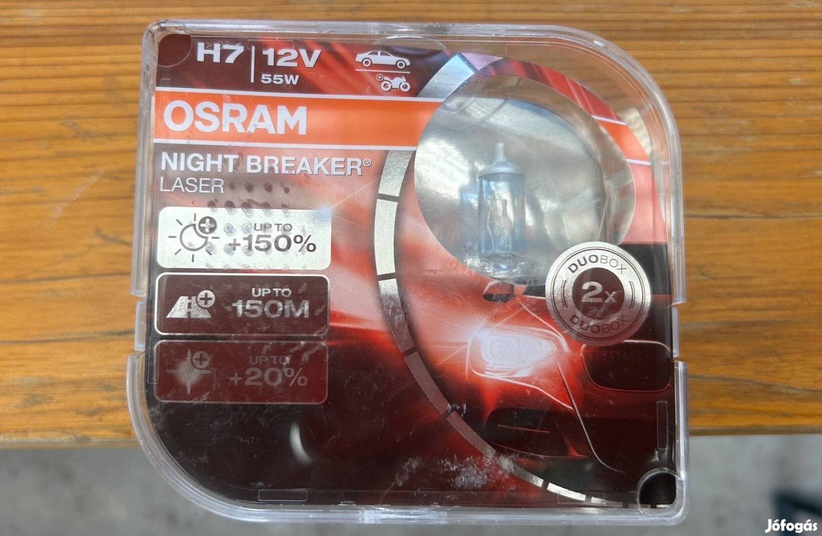Osram Night breaker laser 5000K +150% H7 55w 2db