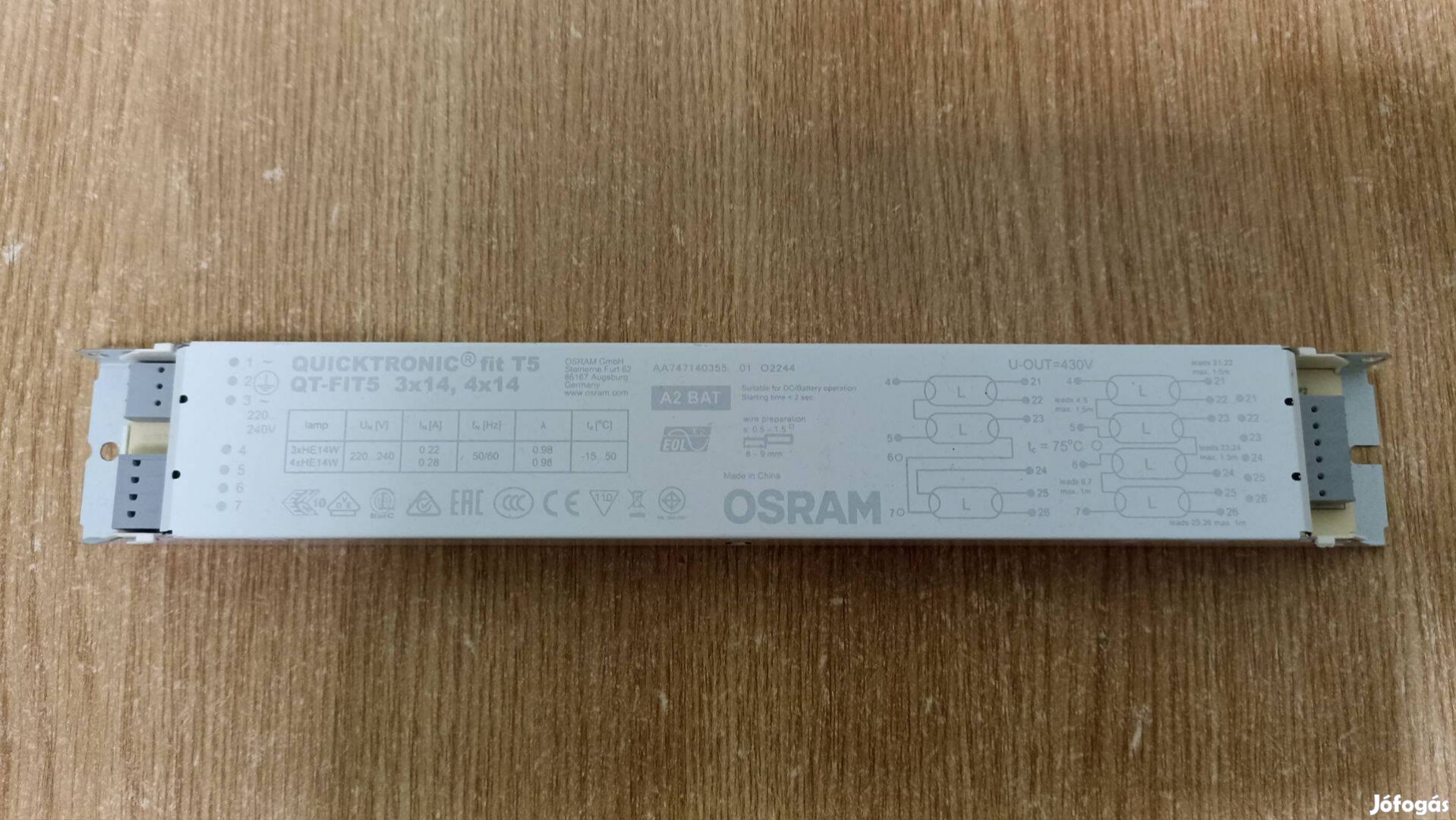 Osram Quictronic Fit T5 3x14, 4x14 elektronikus előtétek