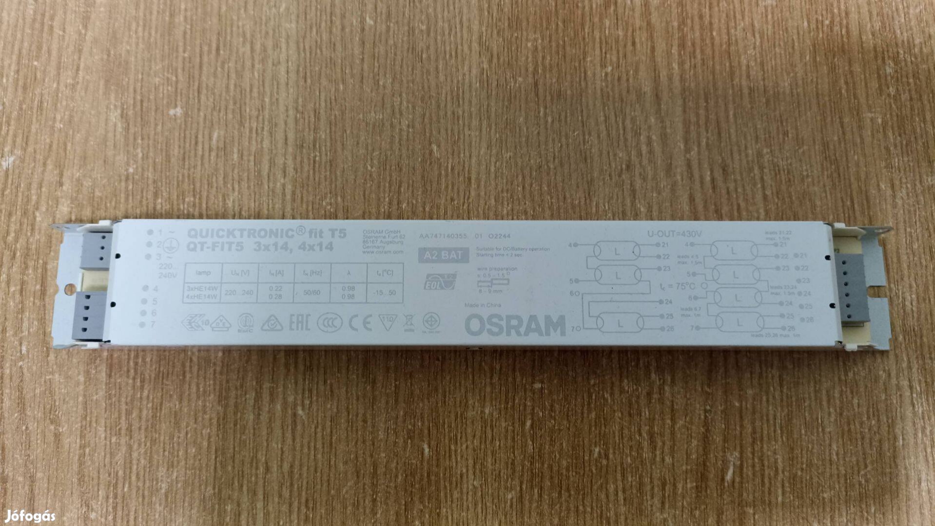 Osram Quictronic Fit T5 3x14, 4x14 elektronikus előtétek