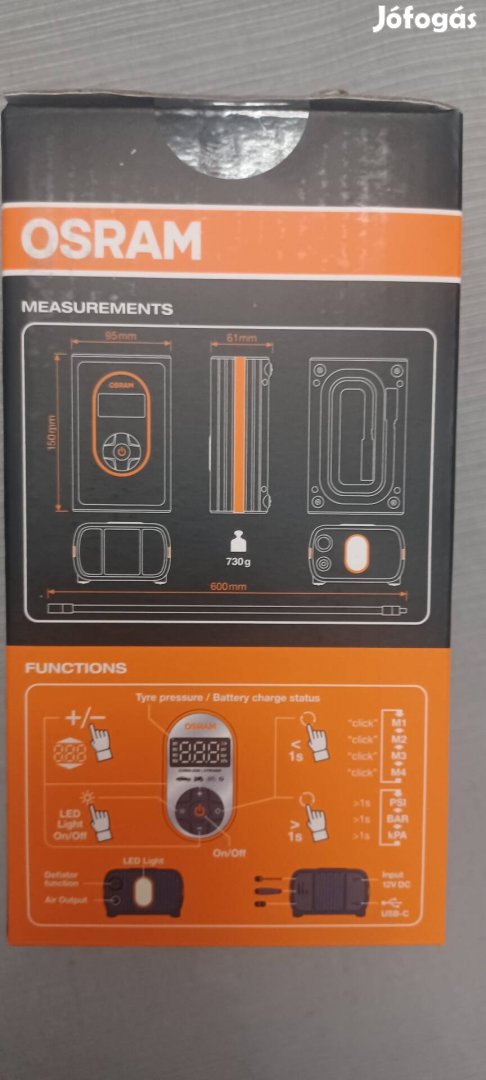 Osram akkumulátoros pumpa új eladó!