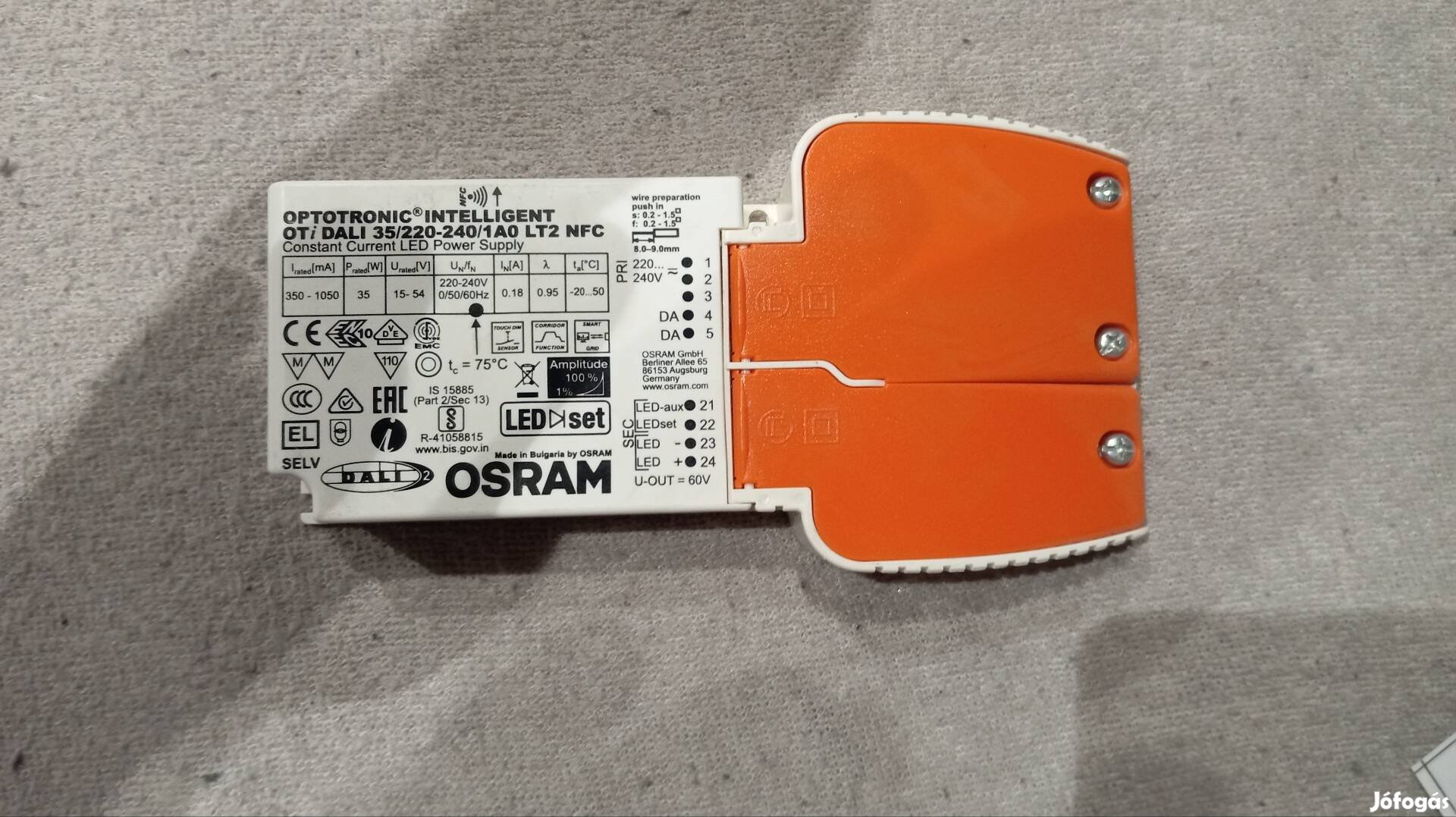 Osram optotronic led áramgenerátor.