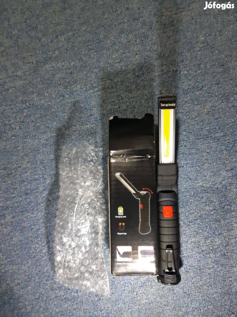 Összecsukható Mágneses COB + SMD LED szerelőlámpa, steklámpa, munkalám