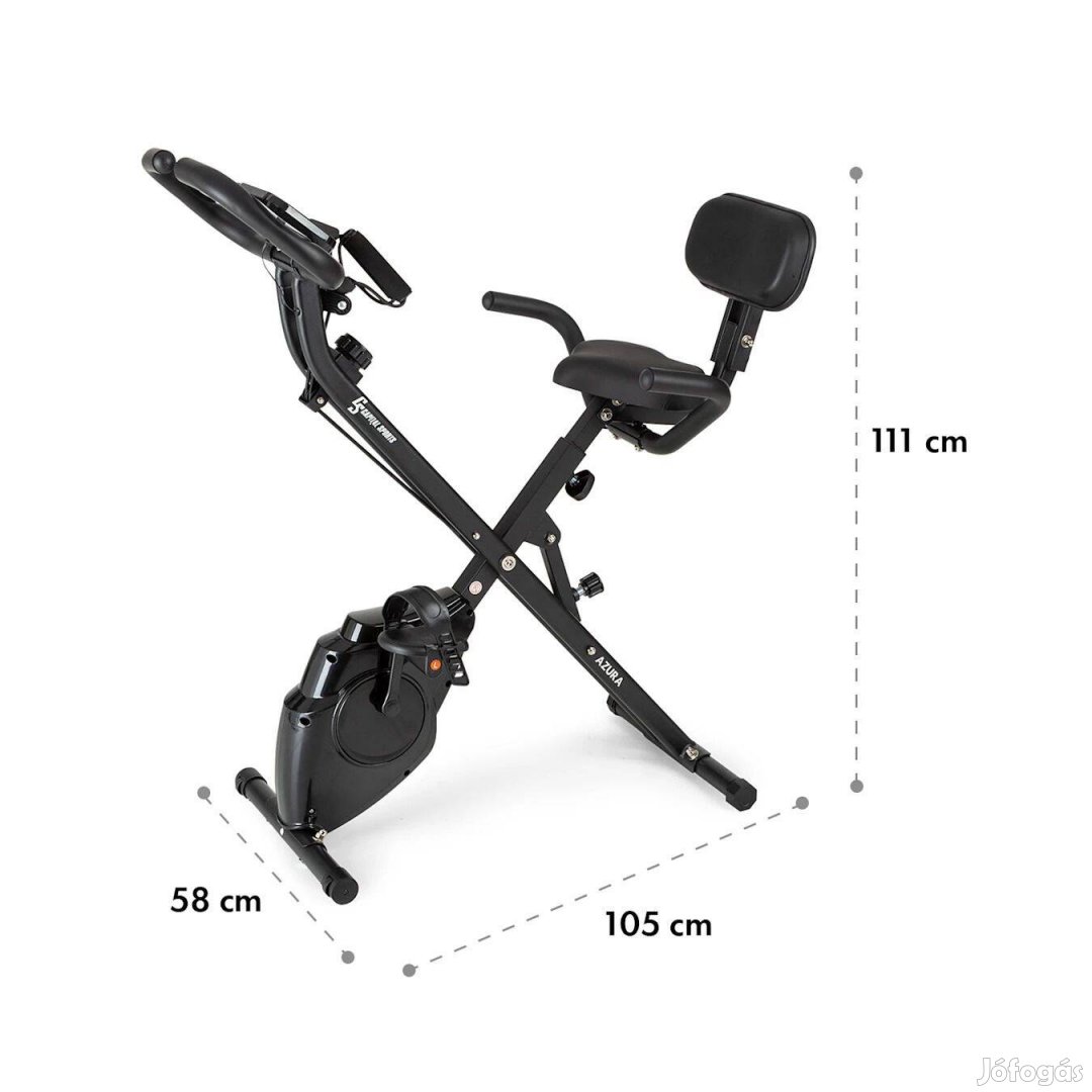 Összecsukható szobakerékpár - Xbike - Azura M3 Pro Connected (Black)