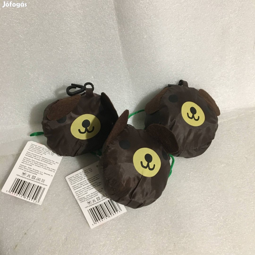 Összehajtható 3 darab macis bevásárlótáska bevásárló táska