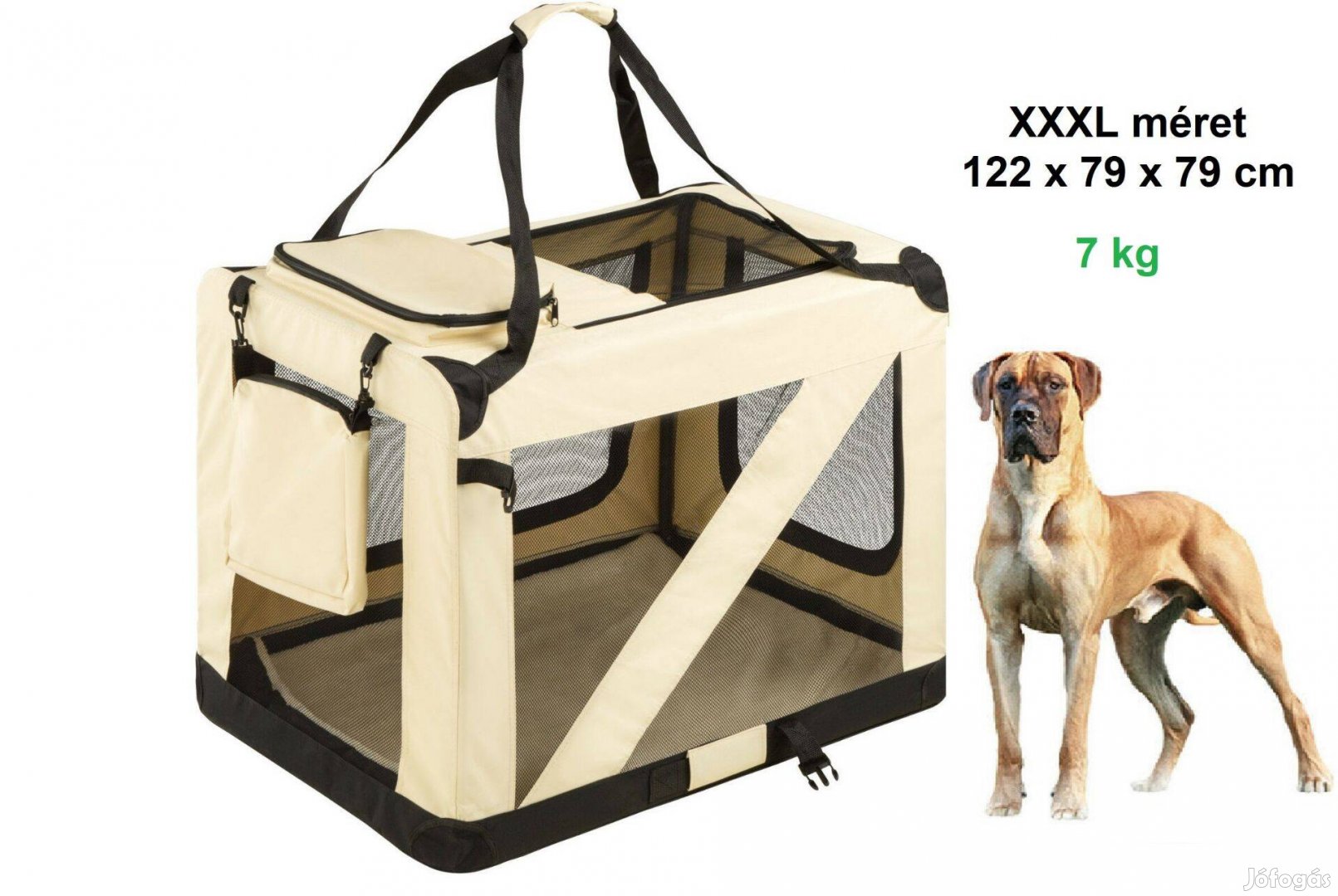 Összehajtható Xxxxl méretű összecsukható autós táska kutyaszállító box