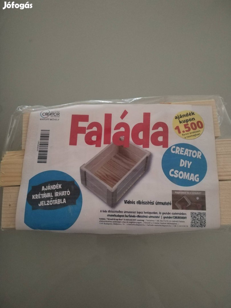Összerakható fa láda