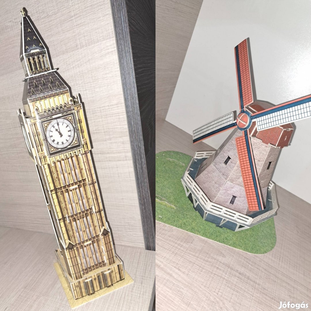 Összerakott 3D puzzle 