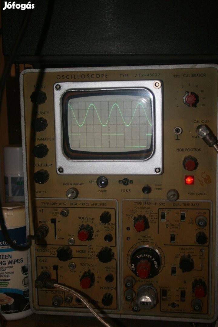 Oszcilloszkóp 100 Mhz-es