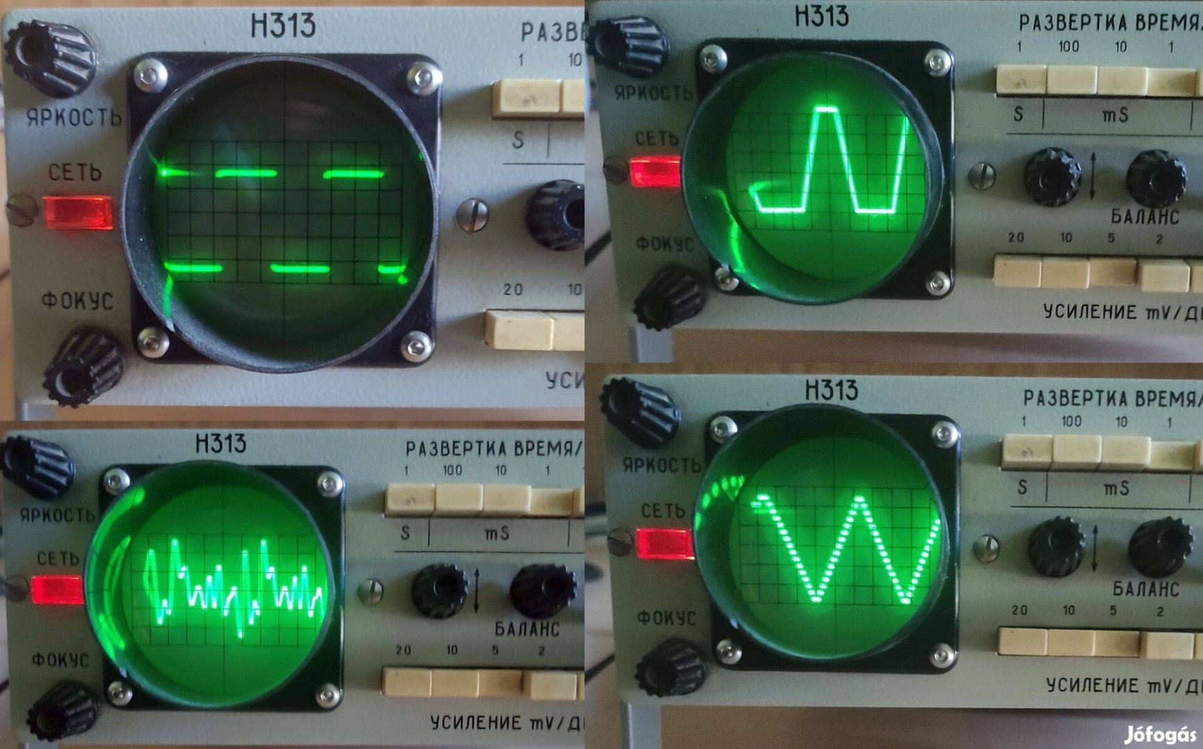 Oszcilloszkóp H-313 felújított, 1984 évjárat, Oscilloscope