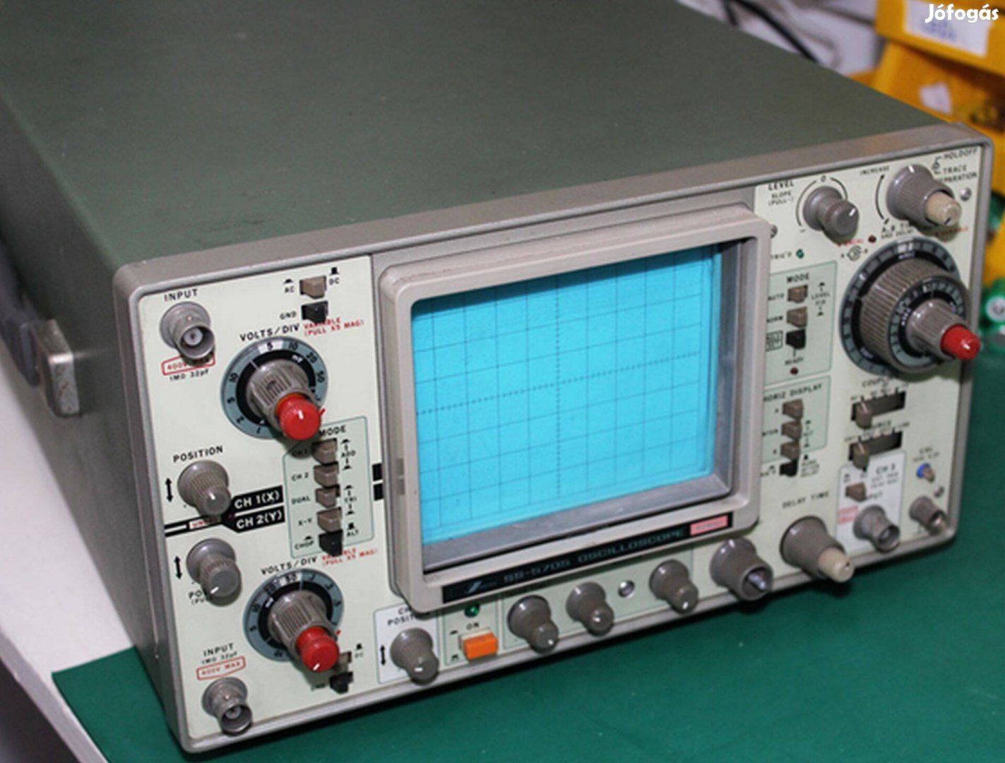 Oszcilloszkóp, oscilloscope Iwatsu SS-5705 40Mhz, javítandó