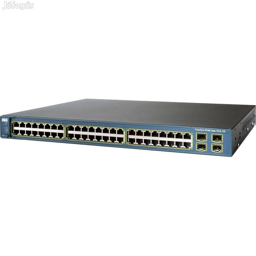 Őszi ajánlat! Cisco C3560-48PS-S 48 portos switch számlával, garanciáv