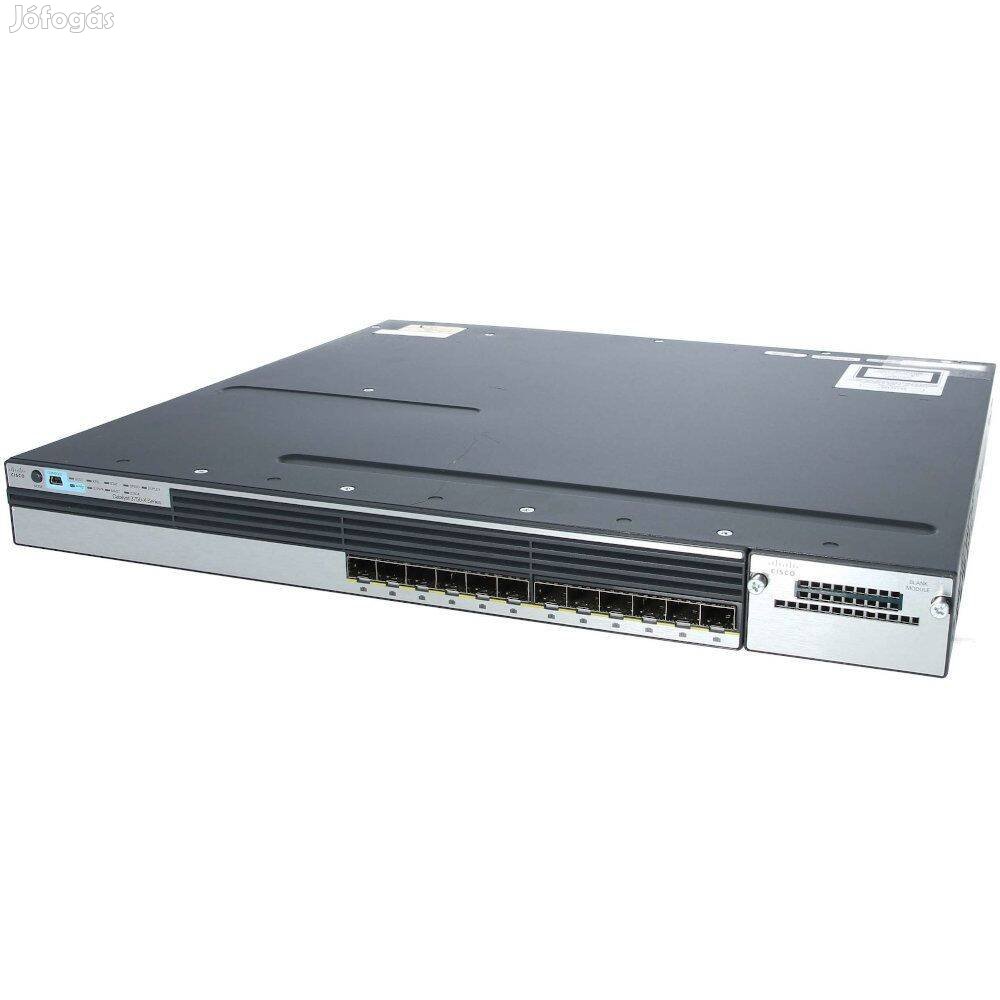 Őszi akció! Cisco C3750X-12S-E 12 portos switch számlával, garanciával