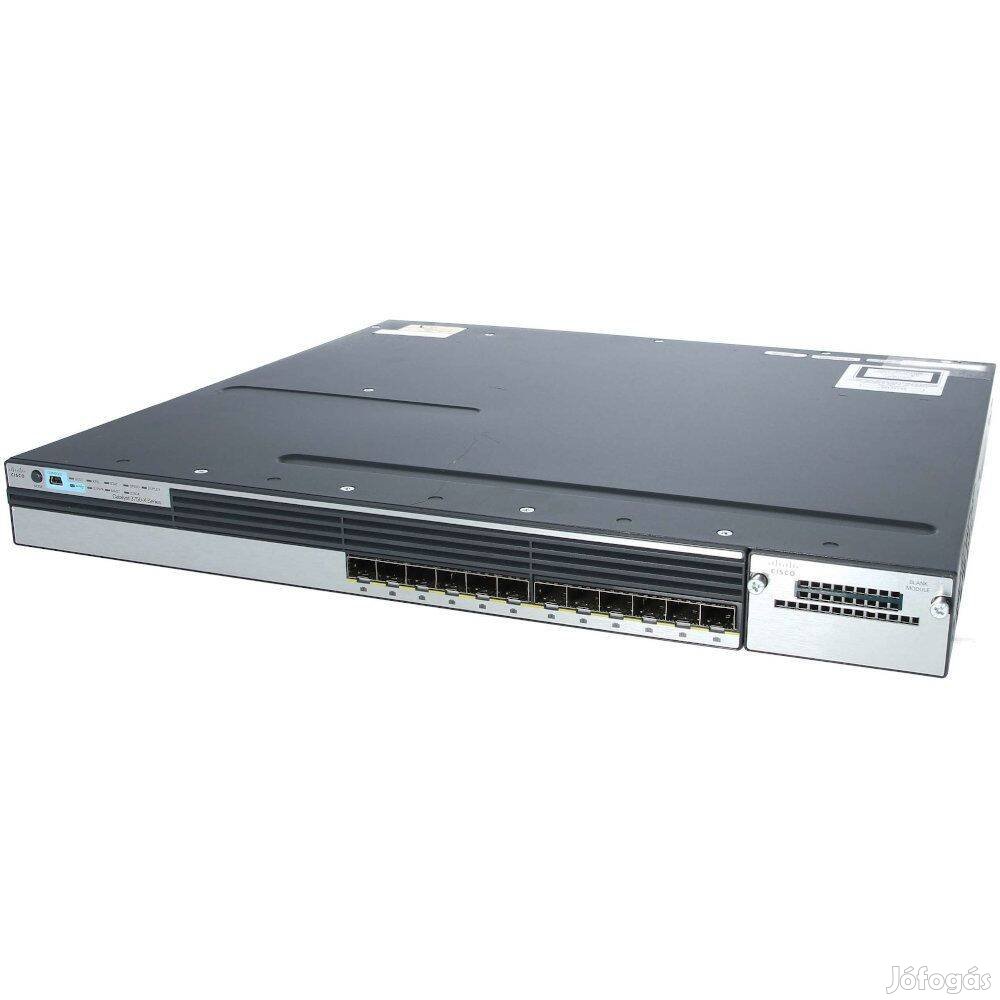 Őszi árak! Cisco C3750X-12S-E 12 portos switch számlával, garanciával