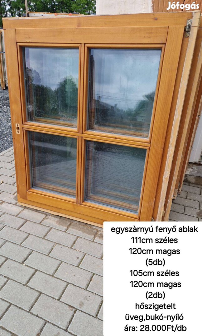 Osztásos ablak 111*120