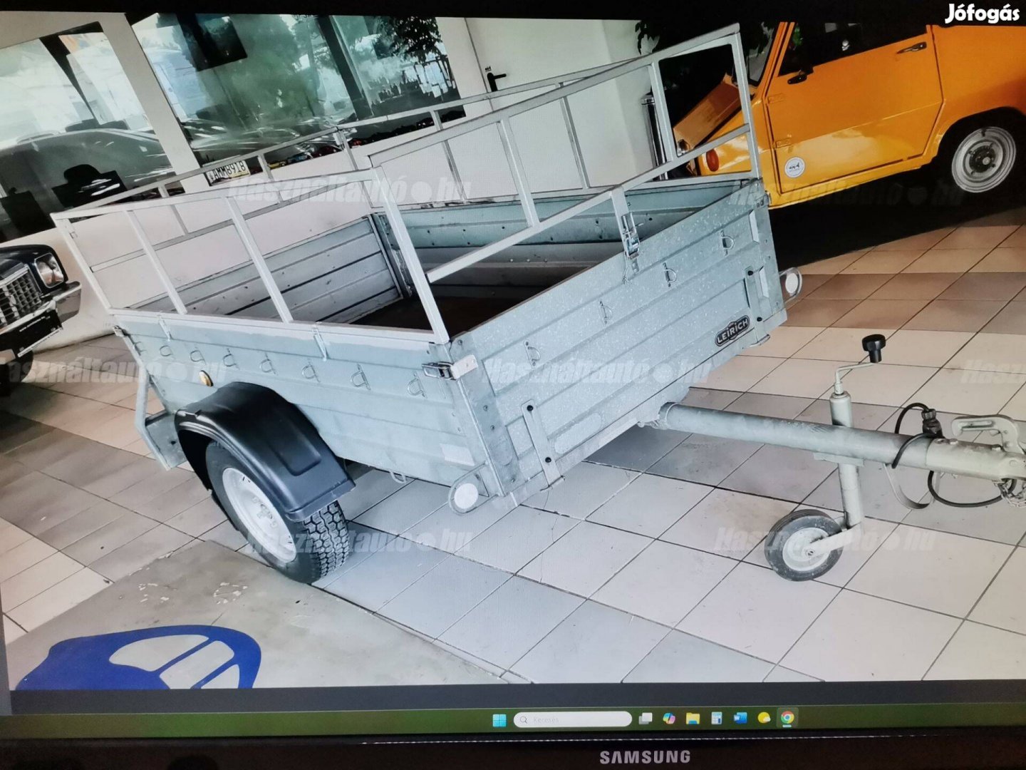 Osztrák Leirich Utánfutó érvényes Magyar papírokkal!