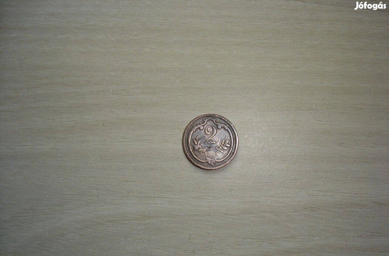 Osztrák-Magyar Korona Pénzérme 2 heller 1894