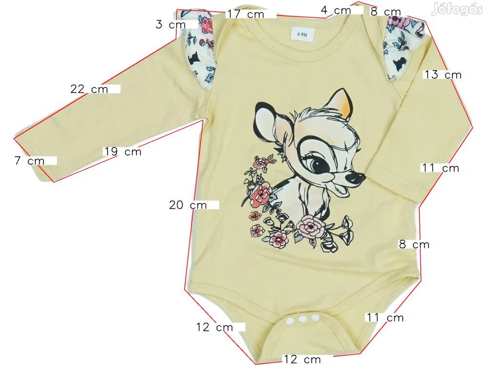Other Új (címke nélküli) Lány Hosszú ujjú body (Méret: 74)