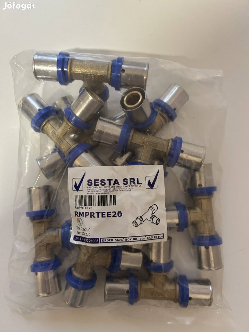 Ötrétegű Press T idom 20x20x20 Sesta