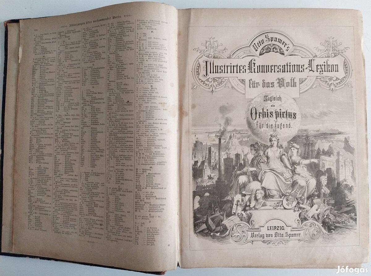 Otto Spamer Illustrirtes Konversations-Lexikon 1870 - német nyelvű