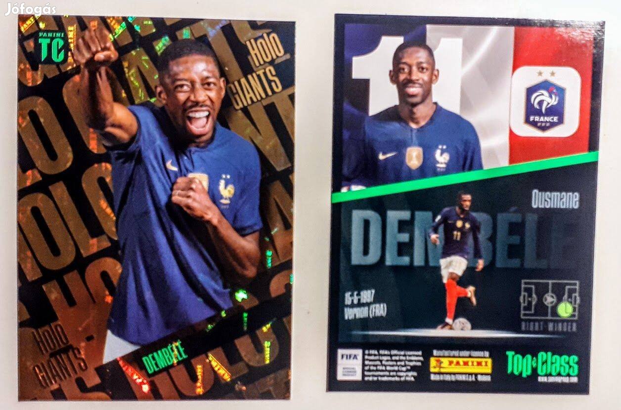 Ousmane Dembele Franciaország Holo Giants focis kártya Top