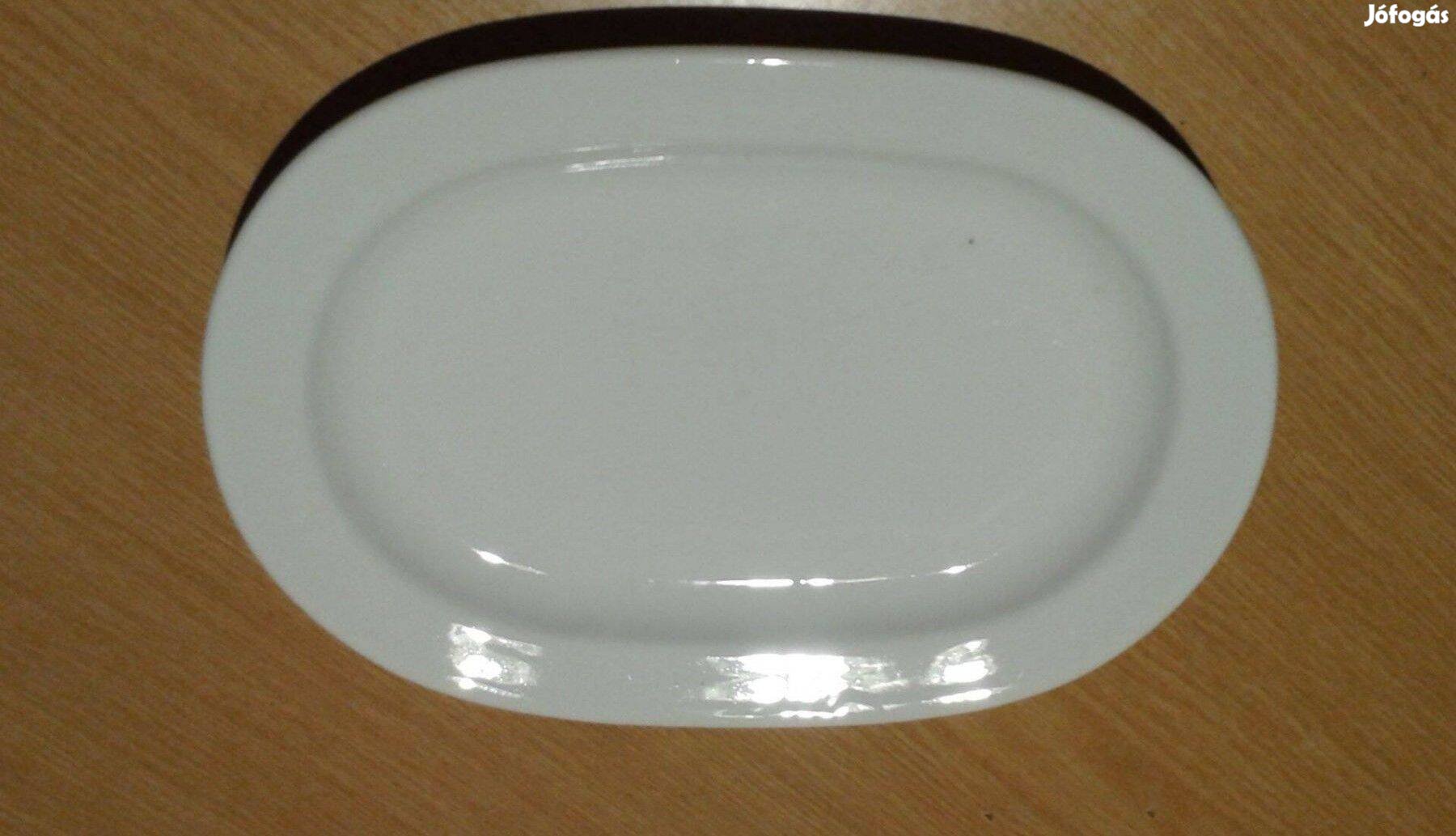 Ovális porcelán sültes tál kínáló