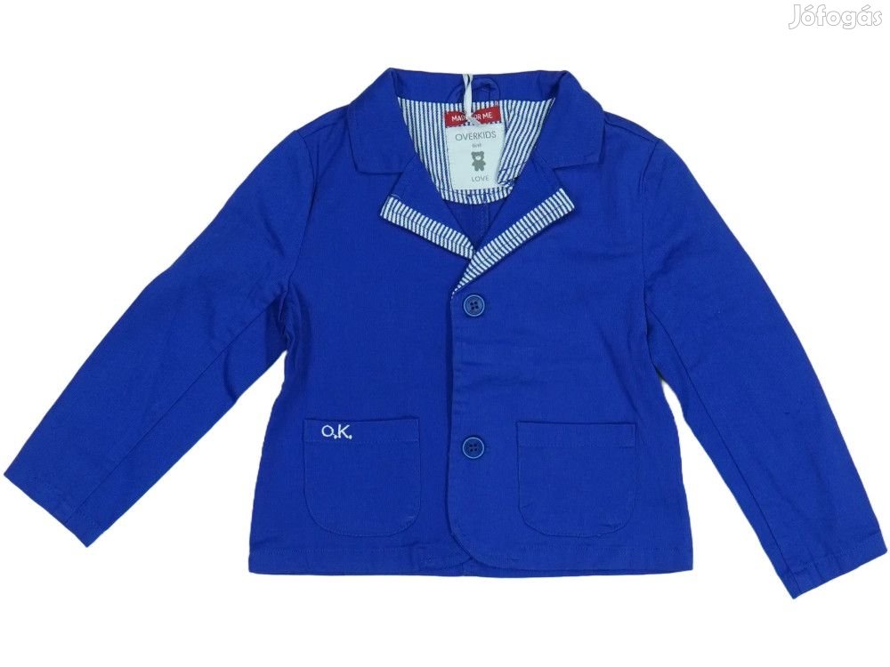 Overkids Új (címkés) Fiú Dzseki (Méret: 86)