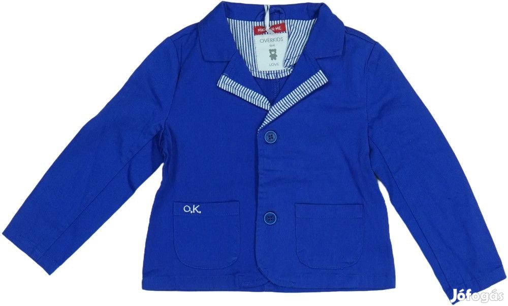 Overkids Új (címkés) Fiú Dzseki (Méret: 86)
