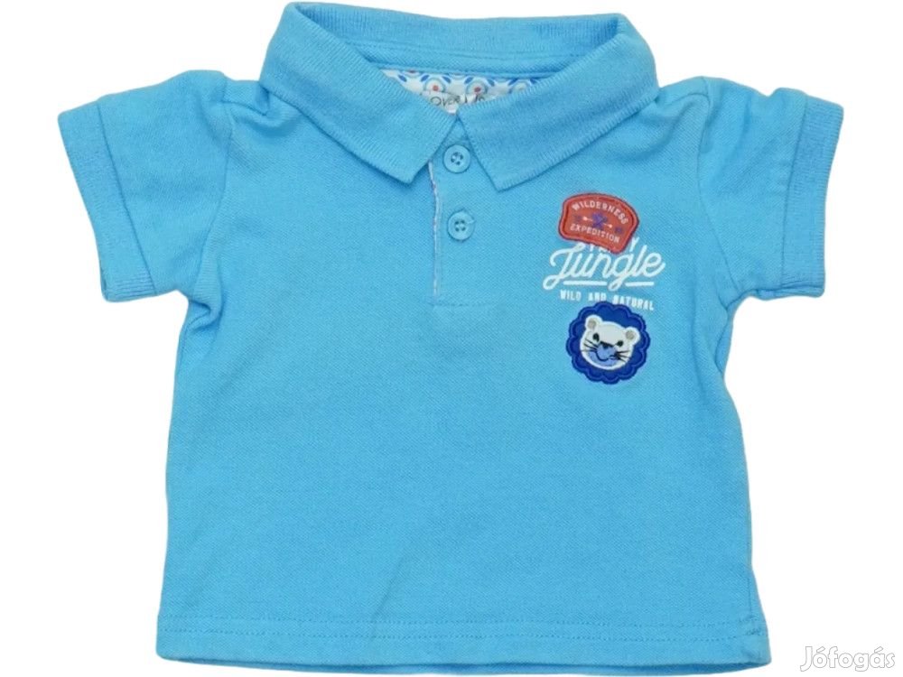 Overkids Új (címkés) Fiú Galléros póló (Méret: 62)