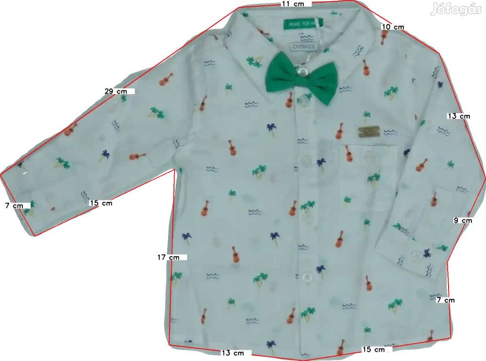 Overkids Új (címkés) Fiú Ing (Méret: 68)