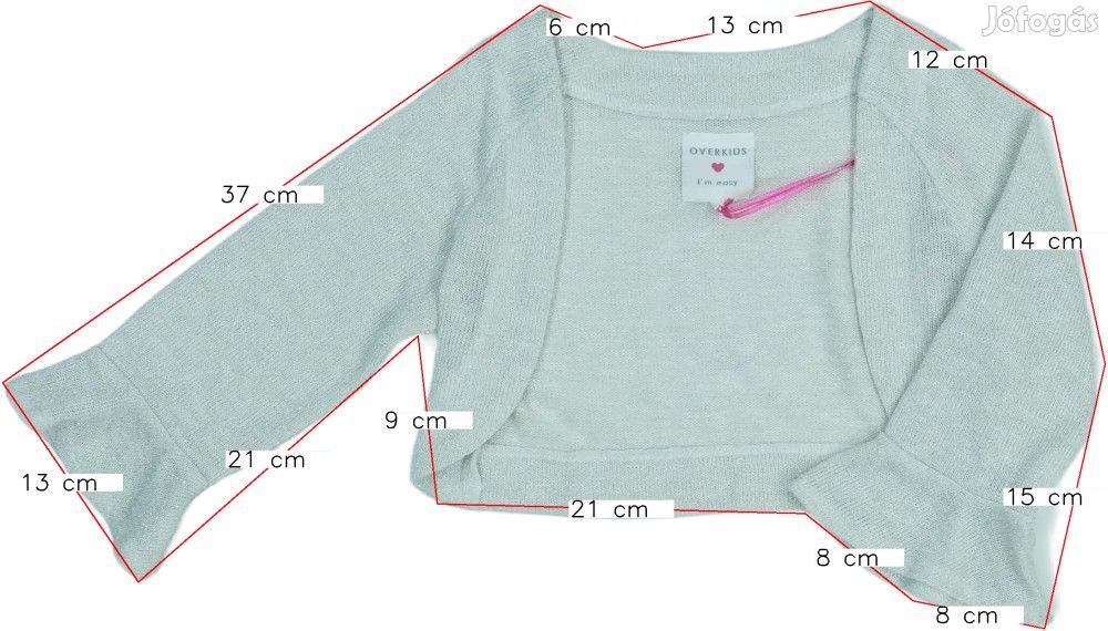 Overkids Új (címkés) Lány Bolero (Méret: 104)