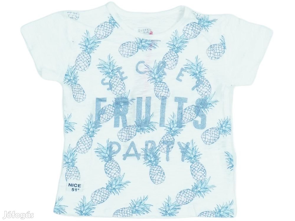 Overkids Új címkés Lány Póló Méret 92