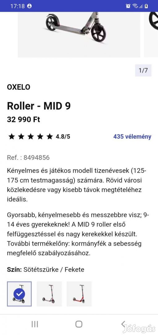 Oxelo MID 9 roller