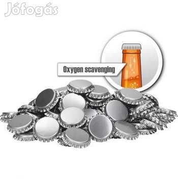 Oxigén elnyelő Söröskupak 100 db Ezüst színŰ  (2900)