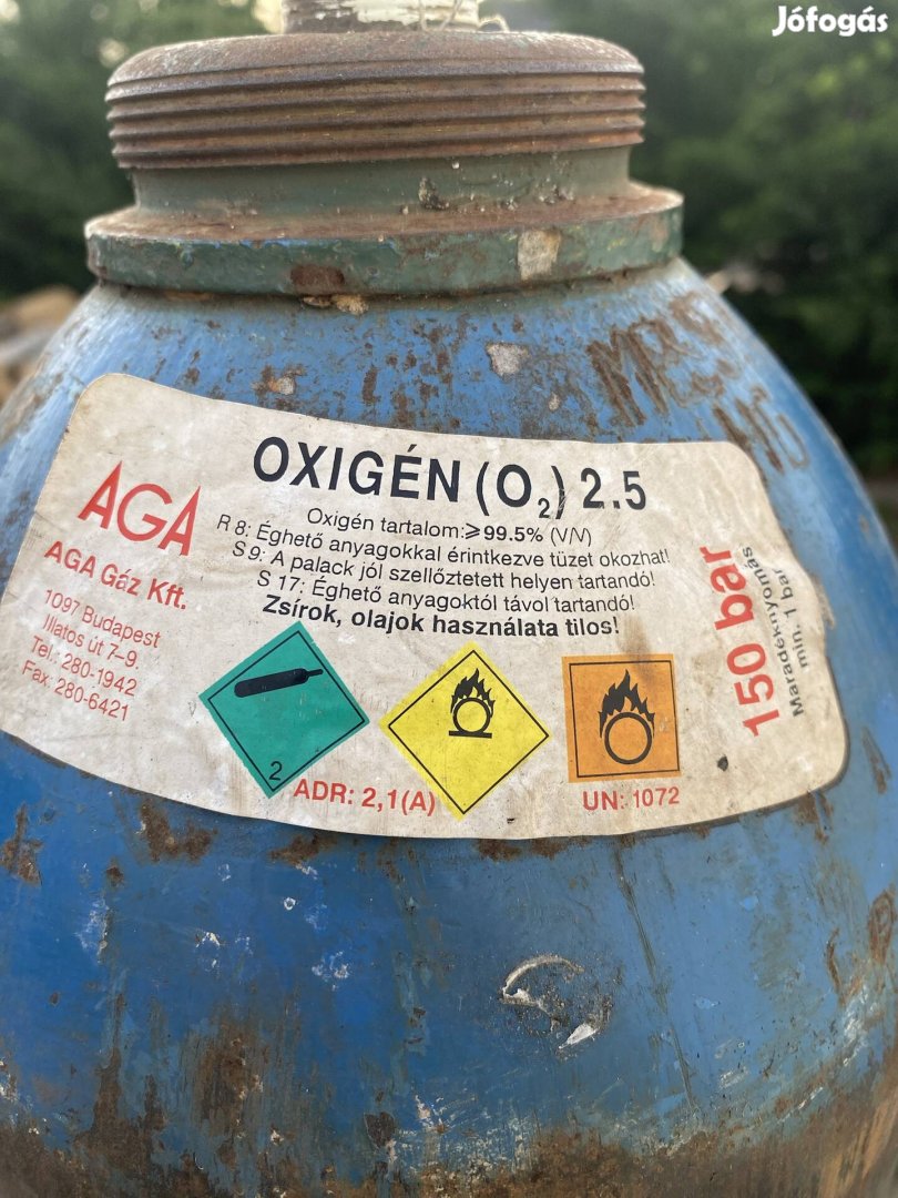 Oxigén palack 150b