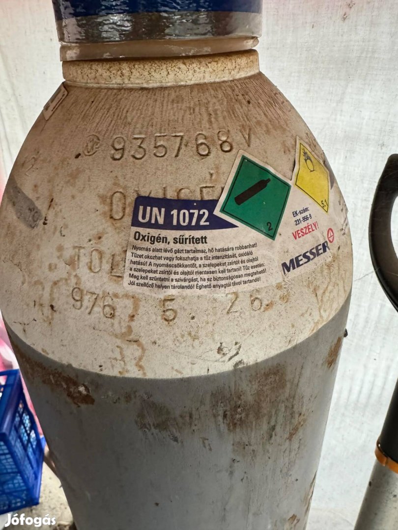 Oxigénpalack hegesztéshez