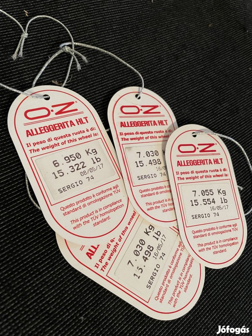Oz alleggerita 5x100 r17 ultra könnyű versenyfelni