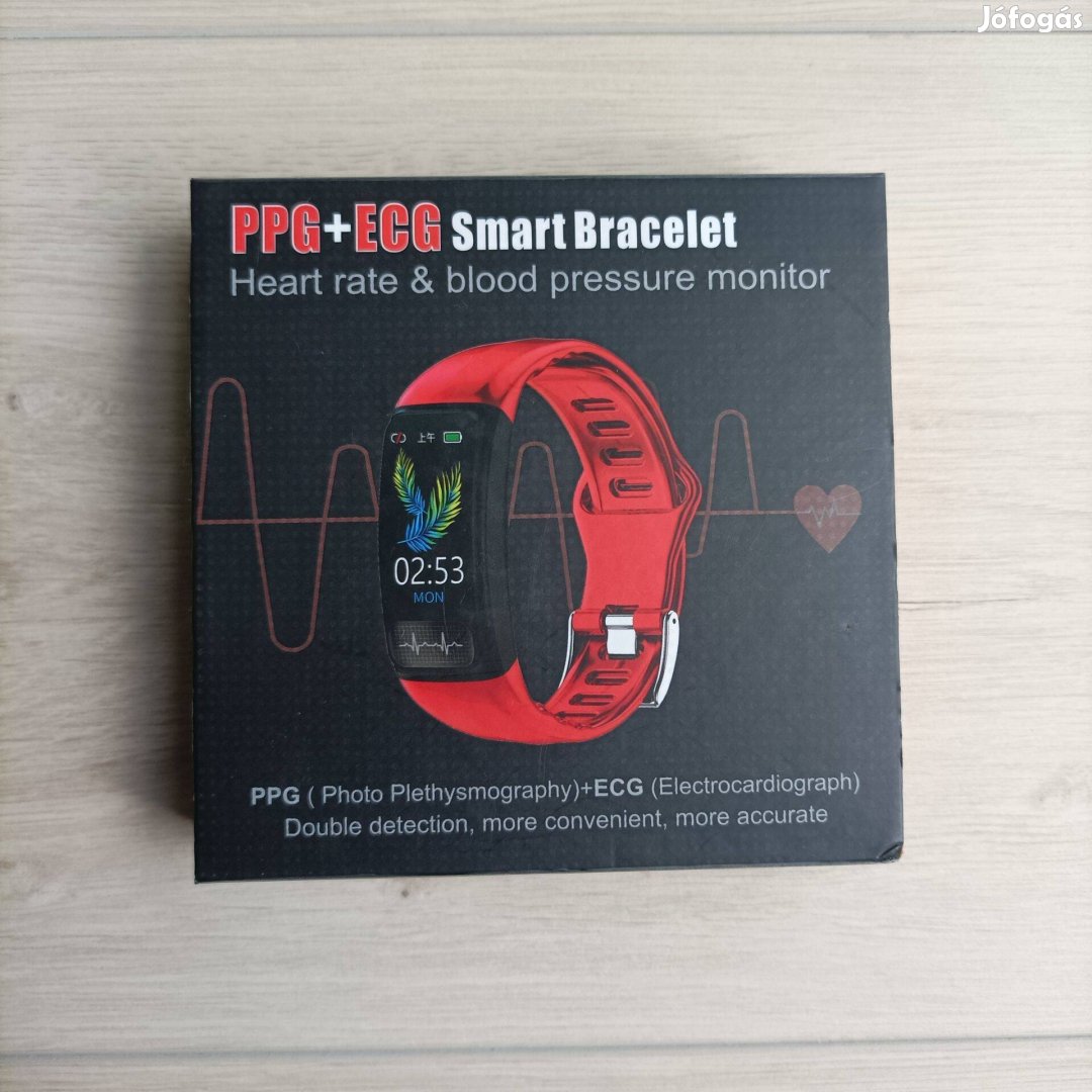 P12 Smart Bracelet aktivitásmérő PPG+ECG Android / Apple magyar app