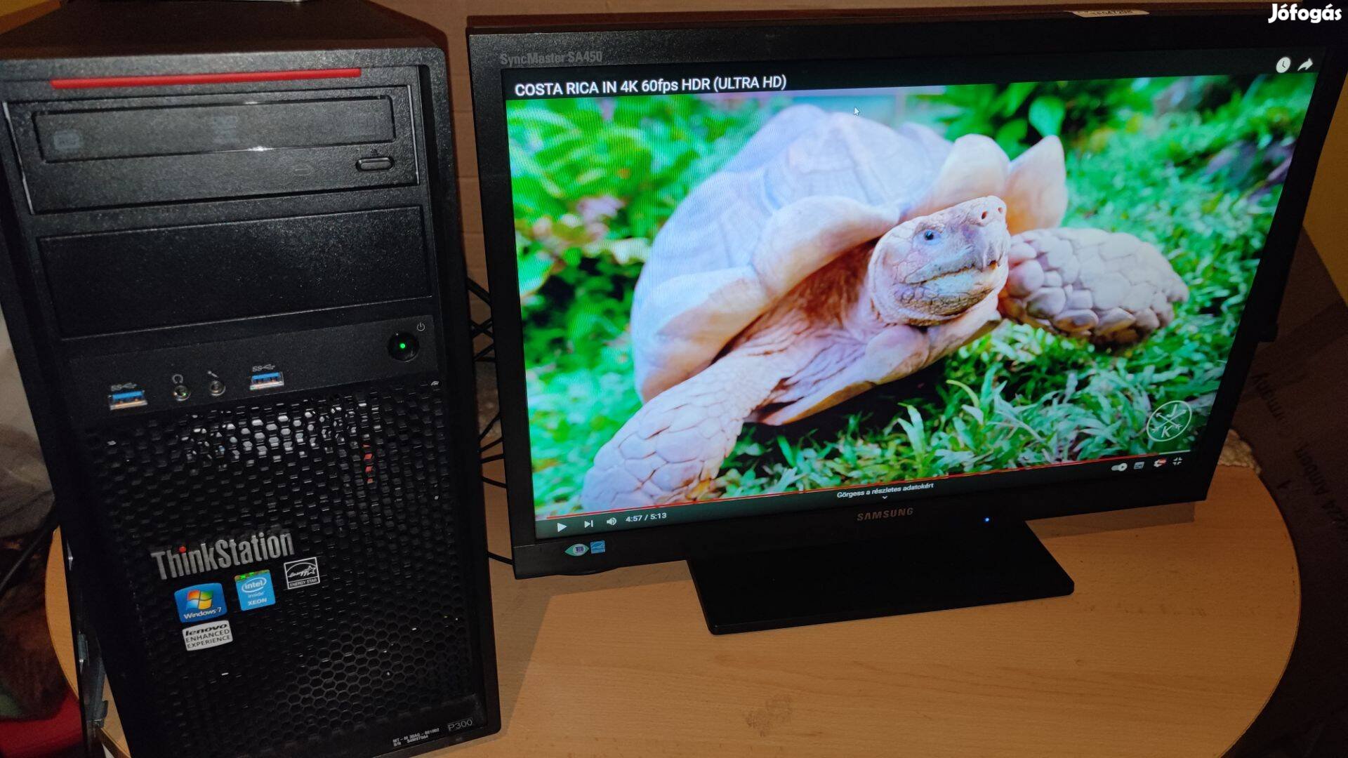 P300 ( wifis ) + samsung SA450 monitor + új Fhd webcamera + új bill