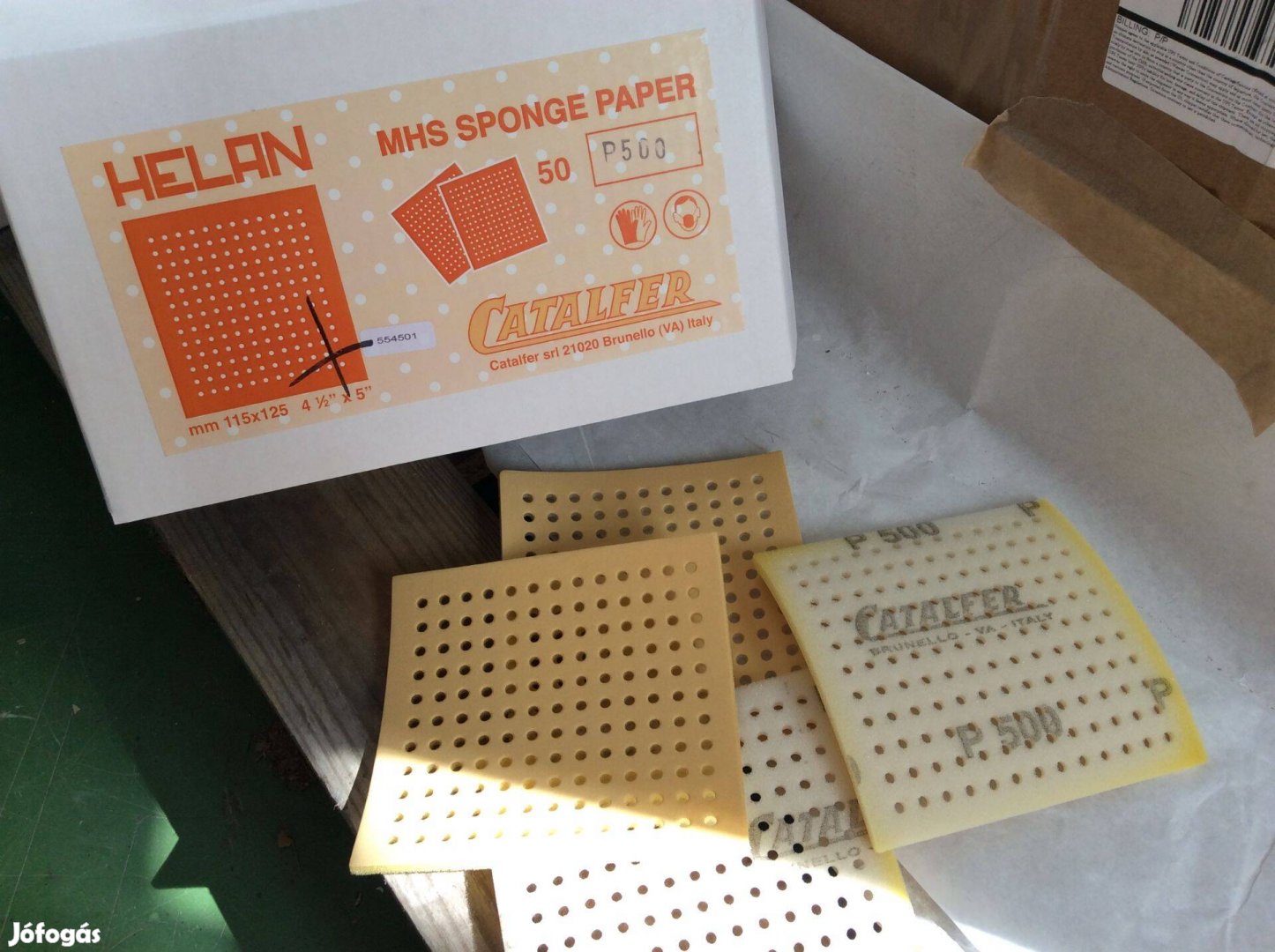 P500-as csiszolószivacs multilyukas 115x125-ös kézi