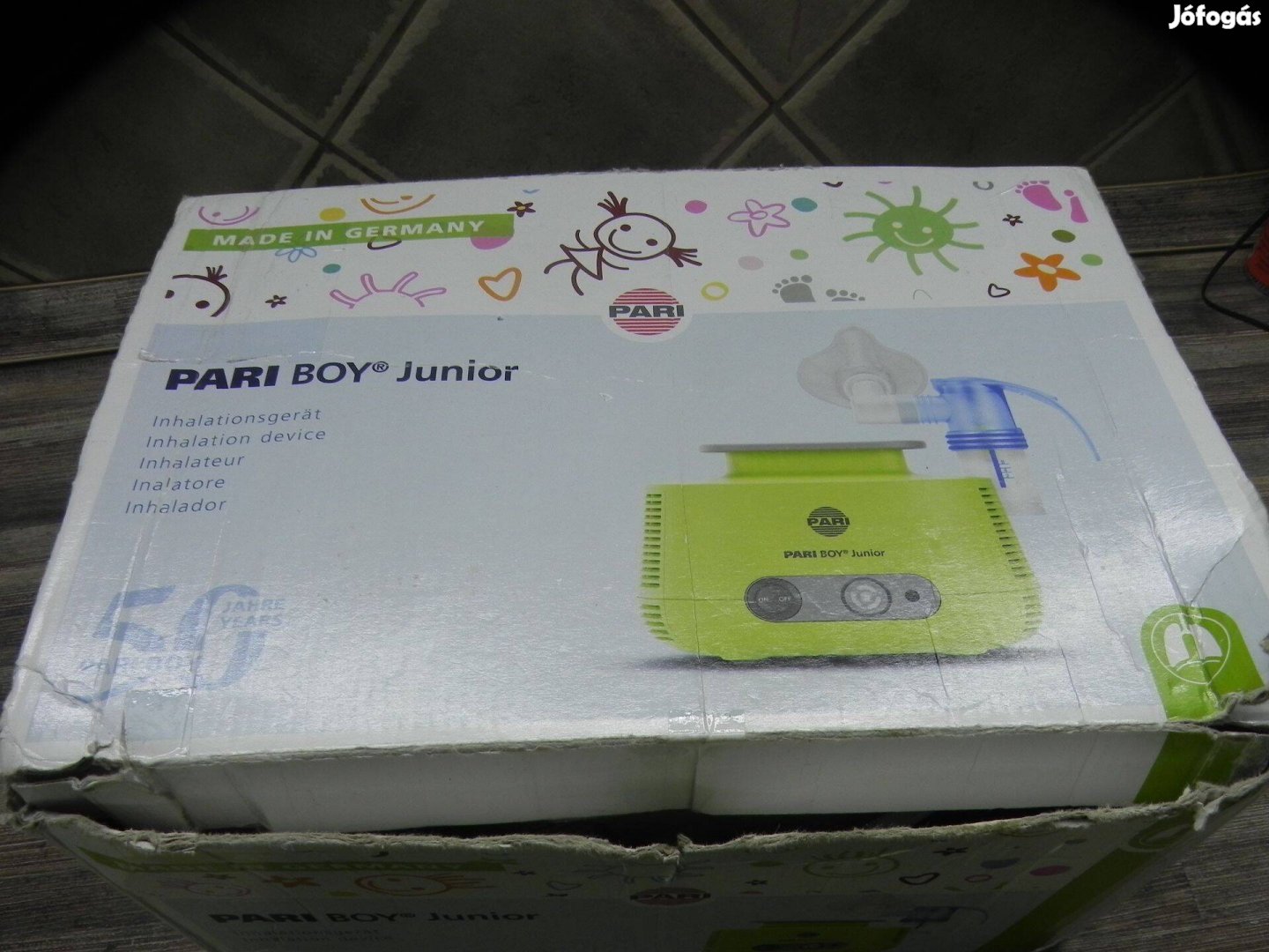 PARI Boy Junior Az inhalátor csecsemőknek és kisgyermekeknek az alsó l