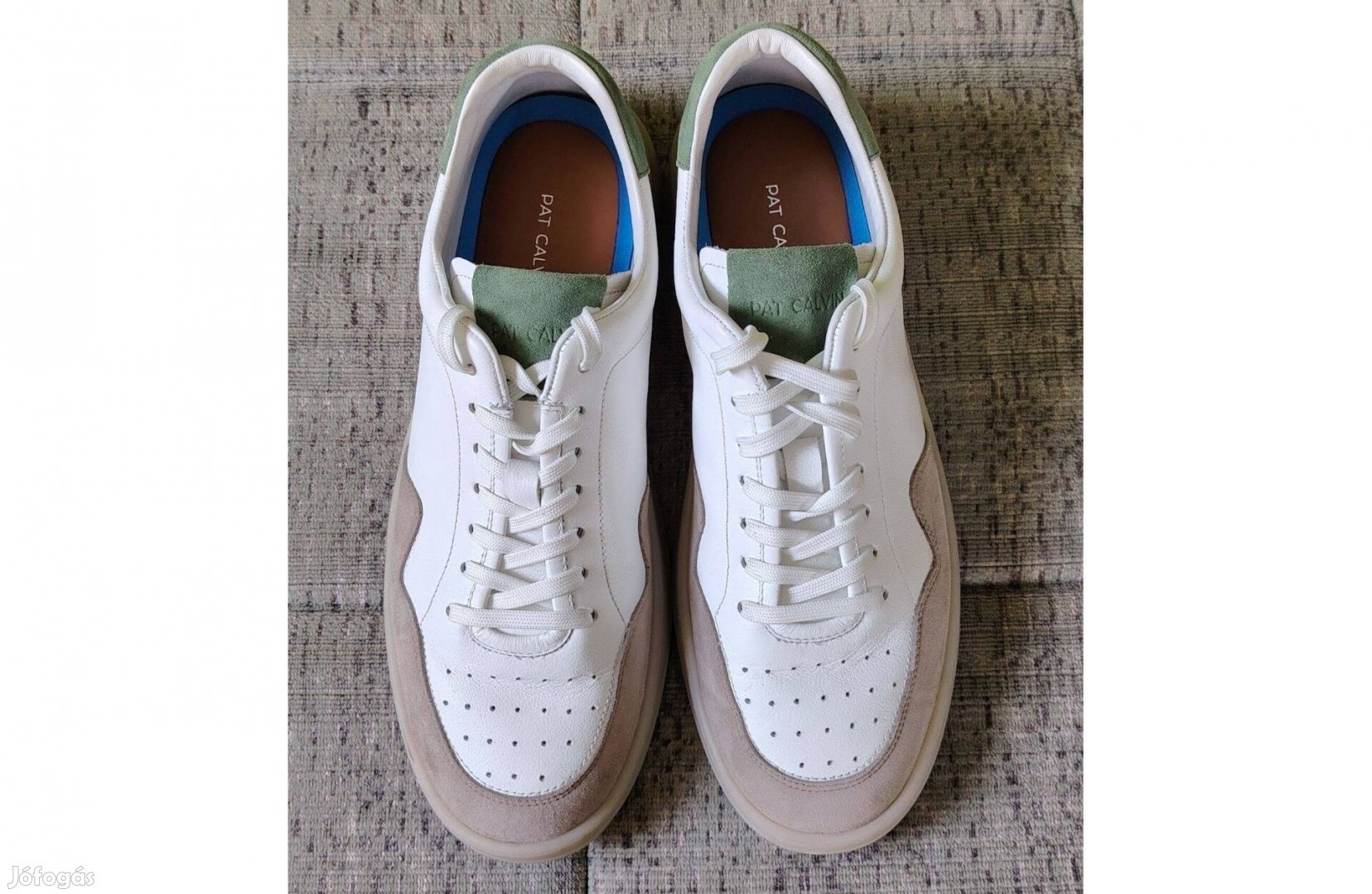 PAT Calvin férfi sportcipő 43-as fehér-zöld