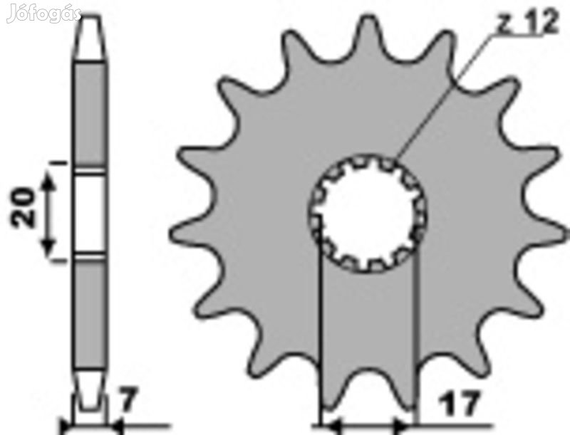 PBR Acél Standard Első Lánckerék 2064 - 428