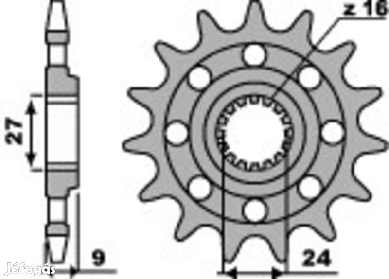 PBR Acél Standard Első Lánckerék 2192 - 520